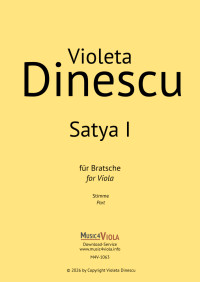 M4V-1063 &bull; DINESCU - Satya I - Bratschenstimme