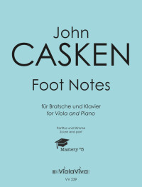 VV 239 &bull; CASKEN - Foot Notes - für Bratsche und Klavier